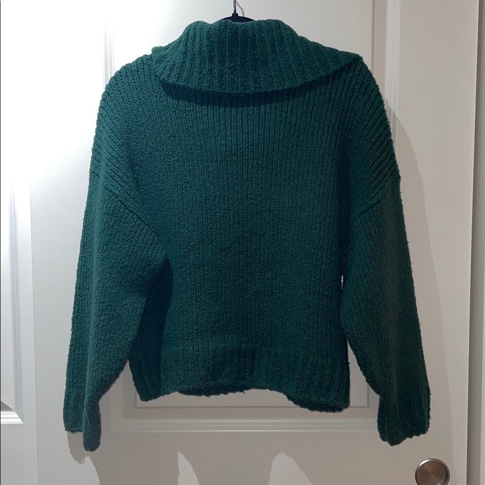 Pilcro Forest Green Knit Sweater - Picture 3 of 5